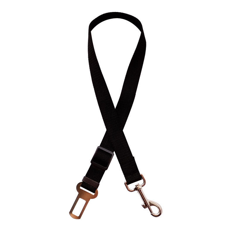 Adjustable dog car tether in multiple colors