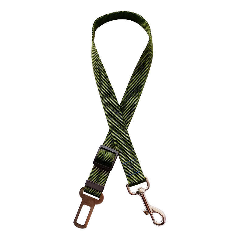 Nylon pet restraint strap for car rides