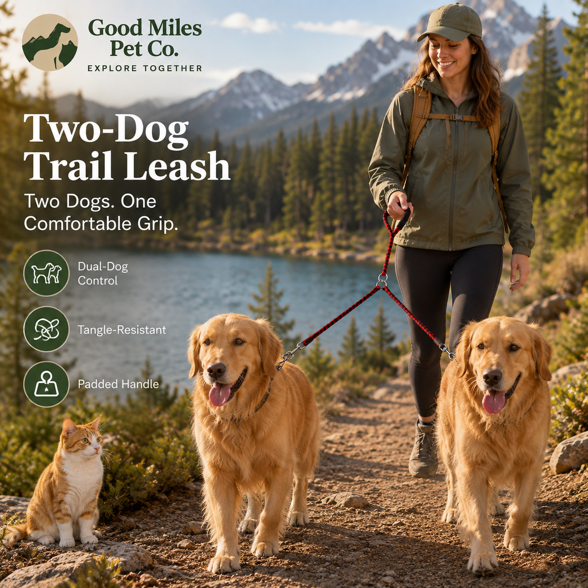 Two-Dog Trail Leash