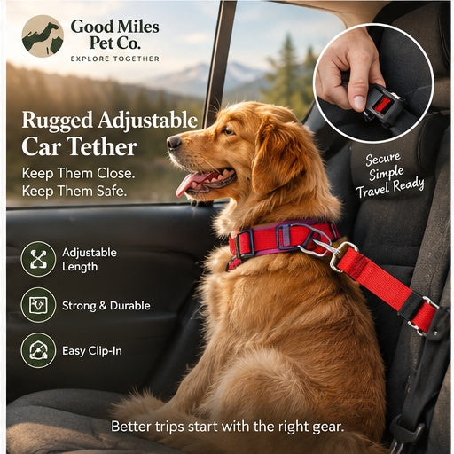 Adjustable Dog Car Tether